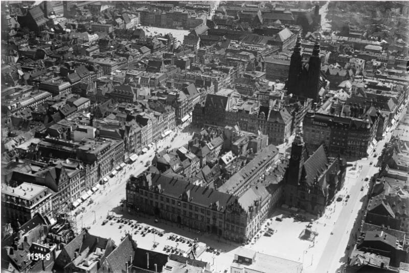 Image of Central Wroclaw during the interwar period
