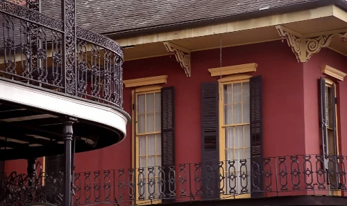 Image of a balcony in New Orleans