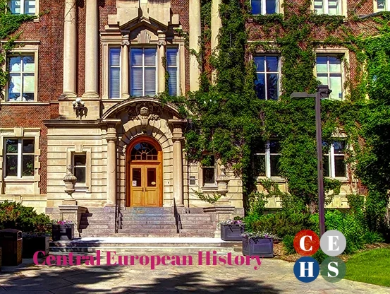 Image of the Arts Building at the University of Alberta (home of the Wirth Institute), with the CEHS and CEH logos